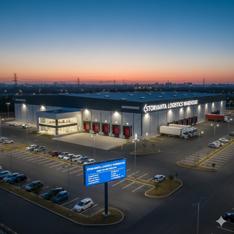 Storvanta Logistics Warehouse – High-Volume Godown for Lease